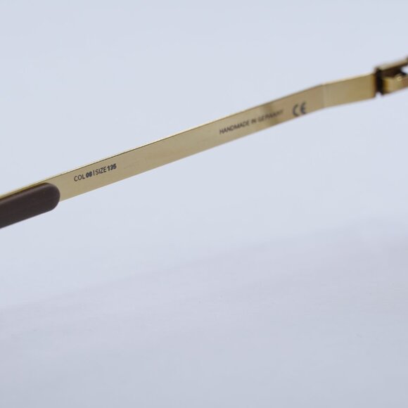 🕶️ New Mykita MYKITA-NO1 SUN-LEONA-GOLD LINE 08 Sunglasses - Gold Frame - Picture 8 of 10